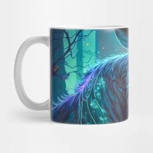 Moose Animal Portrait Painting Dark Character Spirit Mug